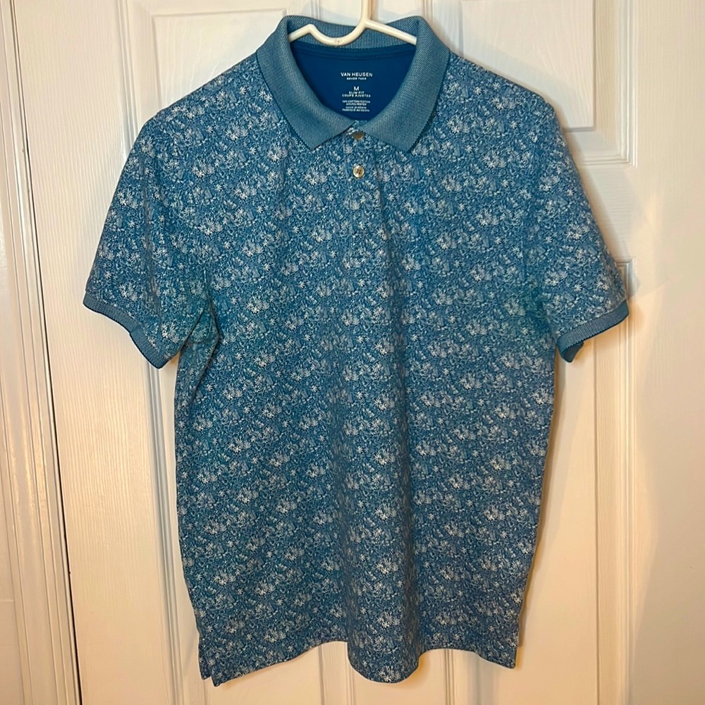 Van Heusen never tuck slim fit polo